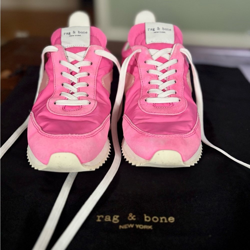 Rag & Bone Retro Runners in Neon Pink